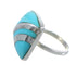Silver Turquoise Southwest Ring Size 6-1/4 MW63890